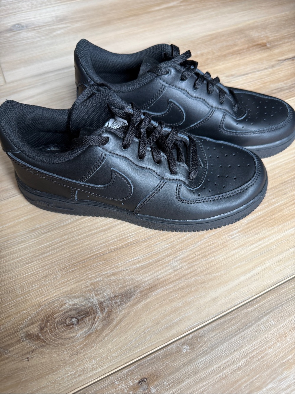Nike Air Force 1 Black Little Kids Size 2 Youth Back to School AF1